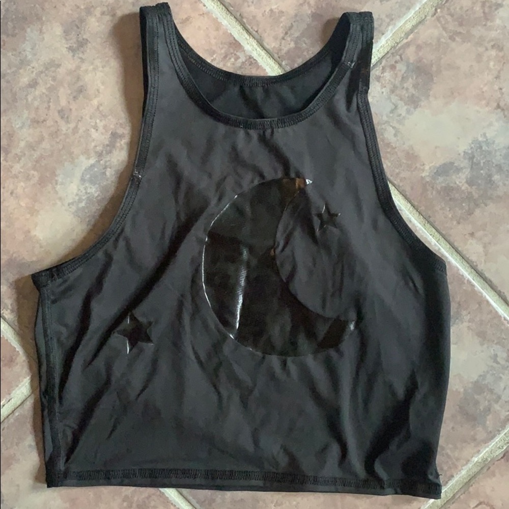 Moon and Stars Yoga Crop Top